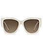 Marc Jacobs Women's Marc859/S 55mm Square Sunglasses, Color:Ivory - Image 2