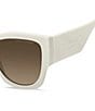 Marc Jacobs Women's Marc859/S 55mm Square Sunglasses, Color:Ivory - Image 3