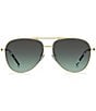 Marc Jacobs Women's Marc865/S 59mm Aviator Sunglasses, Color:Gold Blue - Image 2