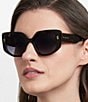 Marc Jacobs Women's MJ1116/S 52mm Butterfly Sunglasses, Color:Havana - Image 4