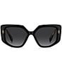 Marc Jacobs Women's MJ1116/S 52mm Butterfly Sunglasses, Color:Black - Image 2