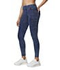 Color:Navy - Image 3 - Marc New York Knit Denim Look Wide Waistband Jeggings