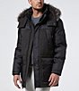 Andrew Marc Sport Marc New York Tripp Herringbone And Oxford Fabric Blocking Down Ski Coat, Color:Black - Image 4