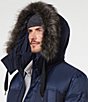 Andrew Marc Sport Marc New York Tripp Herringbone And Oxford Fabric Blocking Down Ski Coat, Color:Ink - Image 4