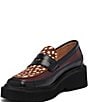 Marc Nolan Melba Leather and Spotted Calf Hair Penny Loafers - Image 4