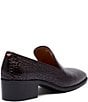 Marc Nolan Men's Hugo Crocodile Embossed Leather Cuban Heel Loafers - Image 2