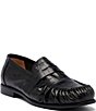 Marc Nolan Men's Kennedy Crocodile Embossed Leather Penny Loafers - Image 1