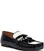 Marc Nolan Simone Black/White Leather Tassel Loafers - Image 1