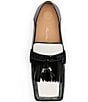 Marc Nolan Simone Black/White Leather Tassel Loafers - Image 5