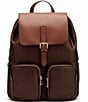 Marc Nolan Soho Woven Backpack, Color:Cognac - Image 1