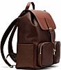 Marc Nolan Soho Woven Backpack, Color:Cognac - Image 4