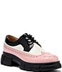Marc Nolan Women's Ms. Alexander Colorblock Patent Leather Wingtip Derby Oxfords - Image 1