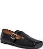 Marc Nolan Women's Sutton Croco Embossed Leather Collapsible Heel Buckle Strap Loafers - Image 1