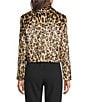Marella Animal Print Jersey Cropped Jacket - Image 2
