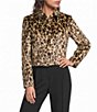 Marella Animal Print Jersey Cropped Jacket - Image 4