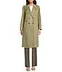 Marella Ara Wool Sage Notch Lapel Long Sleeve 3-Button Coat, Color:Sage - Image 5