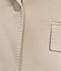 Marella Coordinating Cognac Satin Point Lapel Long Sleeve One-Button Blazer, Color:Natural - Image 5