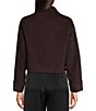 Marella Double-Sided Wool Point Collar Long Sleeve Button-Front Short Jacket - Image 2