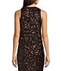 Marella Filly Coordinating Sequin Crew Neck Sleeveless Top, Color:Brown - Image 2