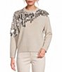 Marella Knit Mllcalcio Sequin Pure Wool Sweater - Image 1