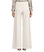 Marella Millsequoia Flat Front Straight Pants, Color:White - Image 2
