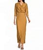Marella Mllmagenta 3/4 Sleeve A-Line Maxi Dress - Image 1