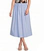 Marella Mllmemore Pull-On Poplin Midi Skirt - Image 1
