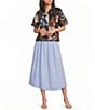 Marella Mllmemore Pull-On Poplin Midi Skirt - Image 3