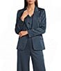 Marella Mllzimino Notch Lapel Collar Long Sleeve Single Button Blazer - Image 1