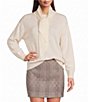 Marella Mlsgiochi Wool Cashmere Neck Scarf Sweater - Image 1
