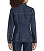 Marella Peplum Washed Denim Jacket - Image 2