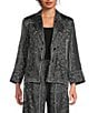 Marella Sosia Bandana Wool Blend Long Sleeve Coordinating Jacket, Color:Black - Image 3