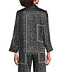 Marella Sosia Bandana Wool Blend Long Sleeve Coordinating Jacket, Color:Black - Image 4