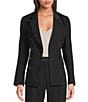 Marella Stella Lapel Collar Satin Double Breasted Blazer - Image 1