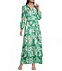 Marella Terra Printed Button Front Flounce Detail Maxi Dress - Image 1
