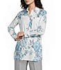 Marella Woven Amici Printed Long Sleeve Button Front Shirt - Image 1