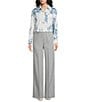 Marella Woven Amici Printed Long Sleeve Button Front Shirt - Image 3