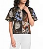 Marella Woven Mllformosa Short Sleeve Collared Camp Shirt - Image 1