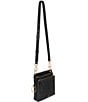 Color:Black - Image 4 - Allie Cloud Leather N/S Crossbody Bag