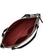Color:Black - Image 3 - Cloud Leather Mia Satchel Crossbody Bag