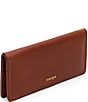 Color:Whiskey - Image 4 - Josie Long Slim Leather Wallet