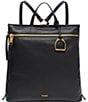 Color:Black - Image 1 - Maggie Cloud Leather Backpack