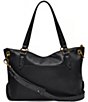 Color:Black - Image 2 - Maria Leather Satchel Bag
