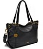 Color:Black - Image 4 - Maria Leather Satchel Bag