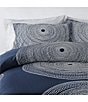 Color:Navy - Image 5 - Fokus Ring Pattern Comforter Set