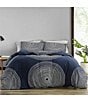Color:Navy - Image 6 - Fokus Ring Pattern Comforter Set