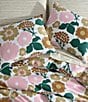 Color:Multi - Image 6 - Pieni Kukkatori Oversized Floral Organic Cotton Duvet Cover Mini Set