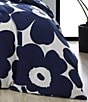 Marimekko Unikko Floral Comforter Mini Set, Color:Indigo Blue/White - Image 7