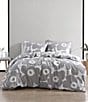 Color:Grey/White - Image 1 - Unikko Floral Comforter Mini Set