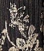 Color:Navy/Gold - Image 5 - Metallic Knit Printed 3/4 Sleeve Scoop Neck Jacket 2-Piece Jumpsuit Set